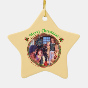 Ingalls Family Christmas Ceramic Tree Decoration