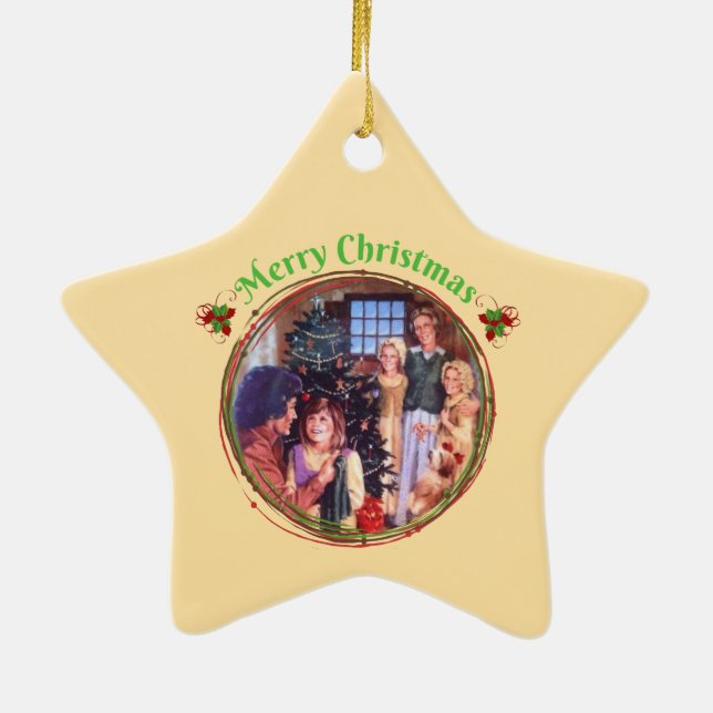 Ingalls Family Christmas Ceramic Tree Decoration (Back)