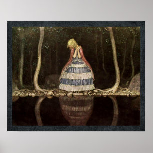 Inge by the Lake Swedish Fairytale Poster