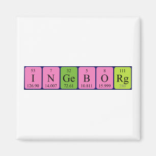 Ingeborg periodic table name magnet