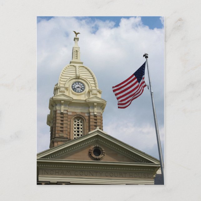 Ingham County Court House - Mason, Michigan Postcard (Front)