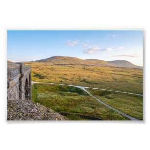 Ingleborough Peak View from Ribblehead Viaduct Photo Print