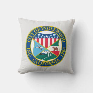 Inglewood California City Seal Cushion