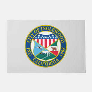 Inglewood California City Seal Doormat