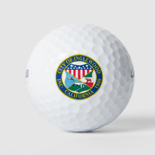 Inglewood California City Seal Golf Balls