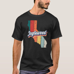 Inglewood City Retro Vintage Hometown California P T-Shirt