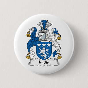 Inglis Family Crest 6 Cm Round Badge