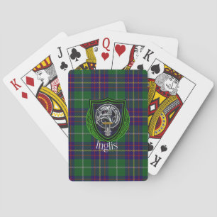 Inglis Scottish Clan Tartan & Crest Playing Cards