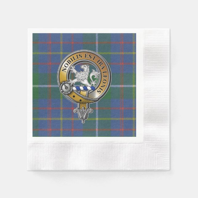 Inglis Tartan & Badge Napkin (Front)