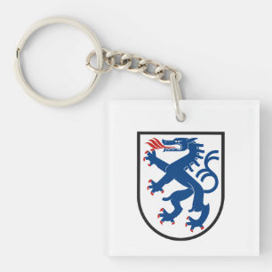Ingolstadt city flag germany symbol emblem dragon key ring