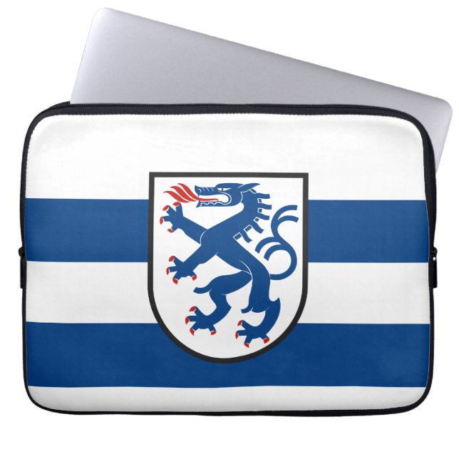 Ingolstadt city flag germany symbol emblem dragon laptop sleeve (Front)