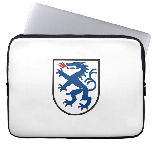 Ingolstadt city flag germany symbol emblem dragon laptop sleeve (Front)