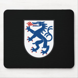 Ingolstadt city flag germany symbol emblem dragon mouse mat