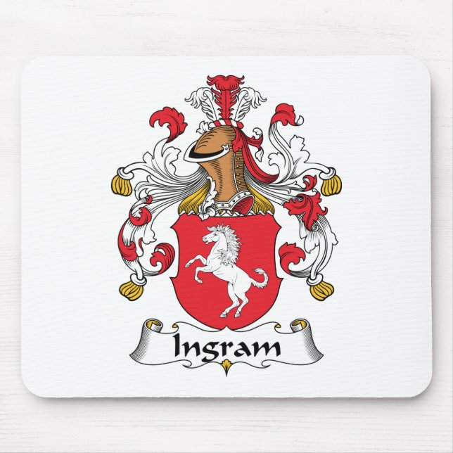 Ingram Family Crest Mouse Mat (Front)