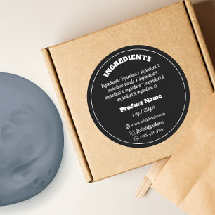 ingredient Product Label Sticker