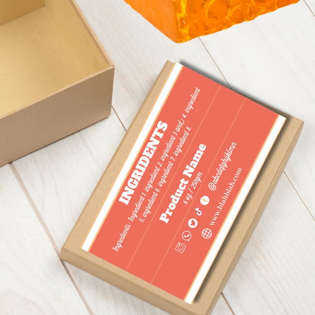 Ingredient Product Label Sticker (Creator Uploaded)