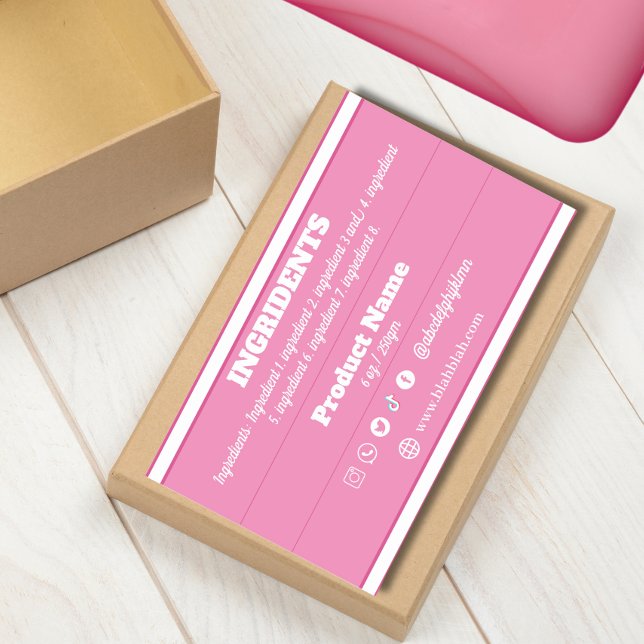 Ingredient Product Label Sticker (Creator Uploaded)