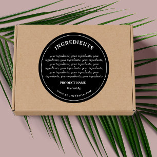 Ingredients Product Label