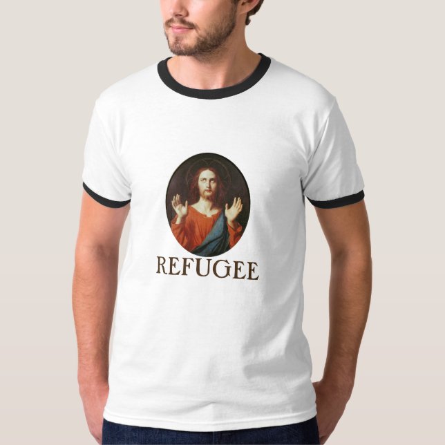Ingres' Ecce Homo as Refugee T-Shirt (Front)