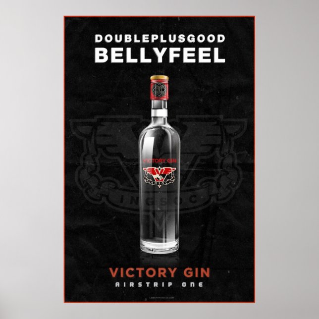 INGSOC 1984 Victory Gin Poster (Front)