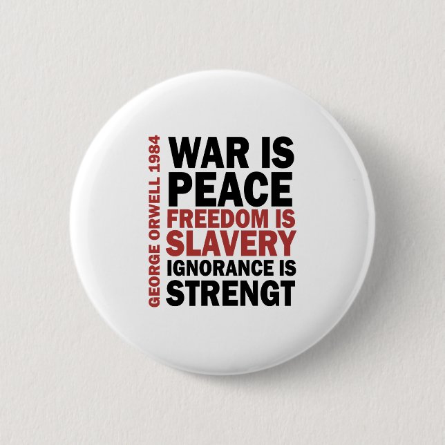 Ingsoc - George Orwell 6 Cm Round Badge (Front)