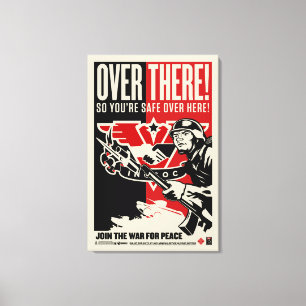 INGSOC Over ThereWrapped Canvas Print