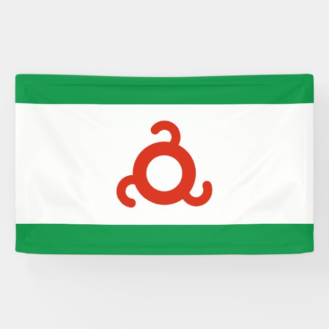 Ingushetia Flag Banner (Horizontal)