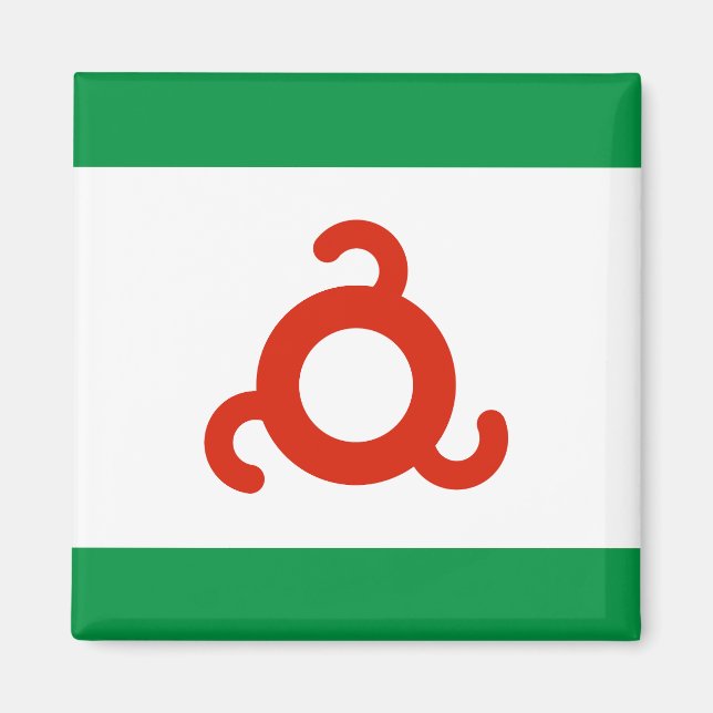 Ingushetia Flag Magnet (Front)