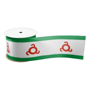 Ingushetia Flag Satin Ribbon