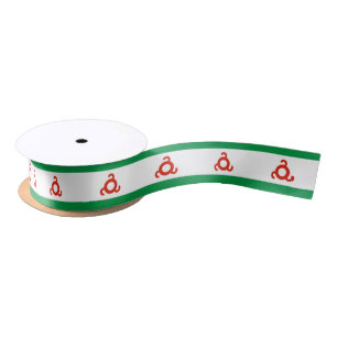 Ingushetia Flag Satin Ribbon