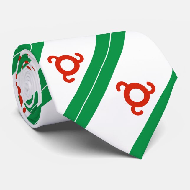 Ingushetia Flag Tie (Rolled)