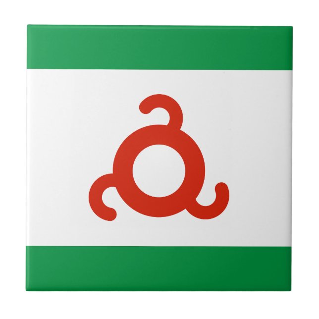 Ingushetia Flag Tile (Front)