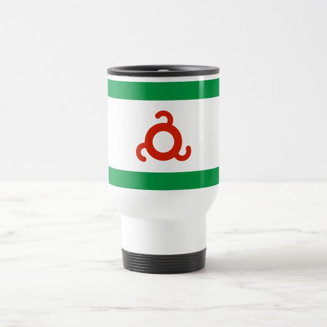 Ingushetia Flag Travel Mug (Center)