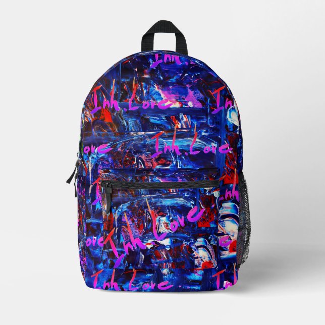 Inh. Love... 3 Printed Backpack (Front)
