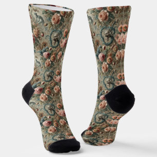 Inhabitable Doom – Gothic Victorian Tapestry Socks