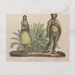 Inhabitants of Easter Island Postcard