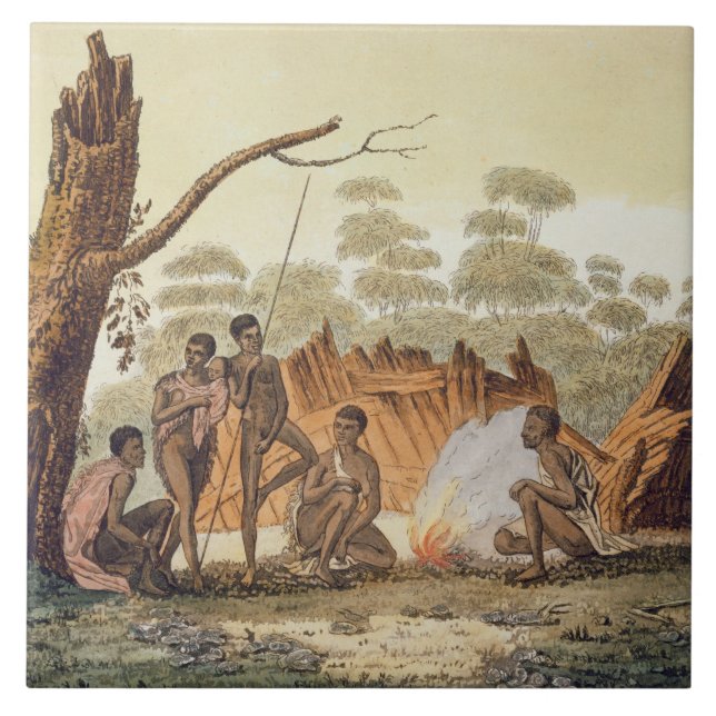 Inhabitants of Loro, New Holland, plate 60 from 'L Tile (Front)