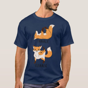 Inhale Ehale Fo Funny Animal Yoga Premium T-Shirt
