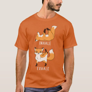 Inhale Ehale Fo Funny Woodland Animal Yoga Premium T-Shirt