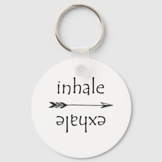 Inhale Exhale Breathe Yoga Meditation Key Ring