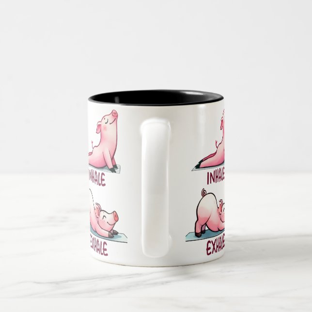 Inhale Exhale Ceramic Mug (Handle)