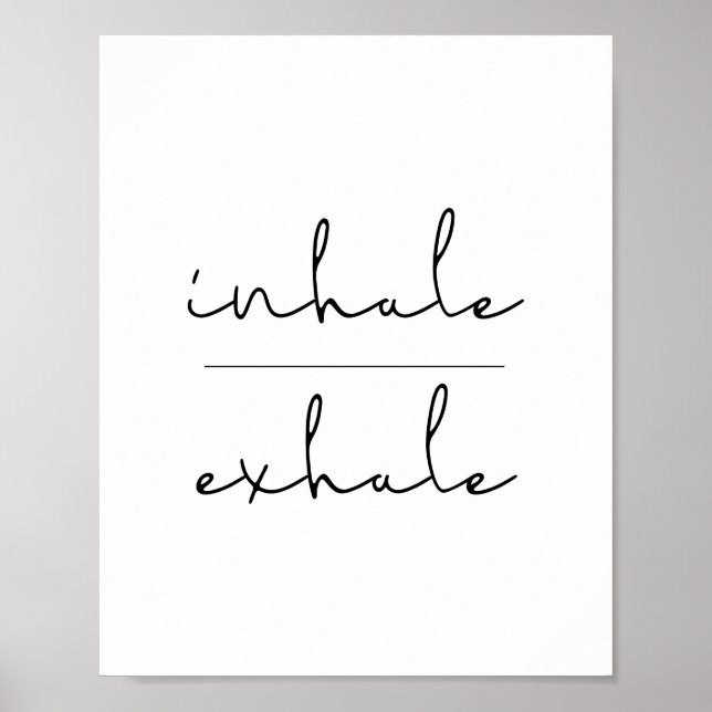 Inhale exhale poster (Front)
