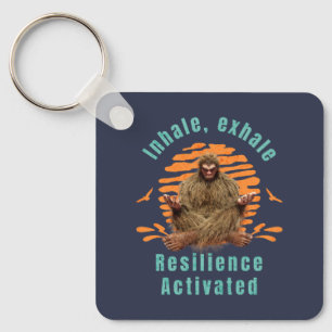 Inhale, Exhale Resilience Activated Bigfoot Key Ring