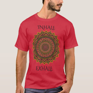 Inhale Exhale Yoga Mandala Choose Happiness Buddha T-Shirt