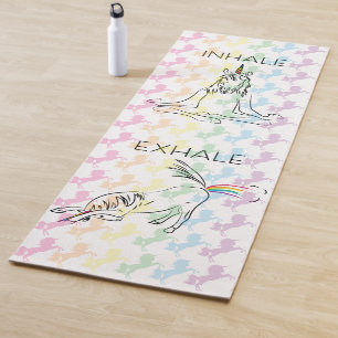 Inhale Exhale Yoga / Meditating Unicorn Yoga Mat