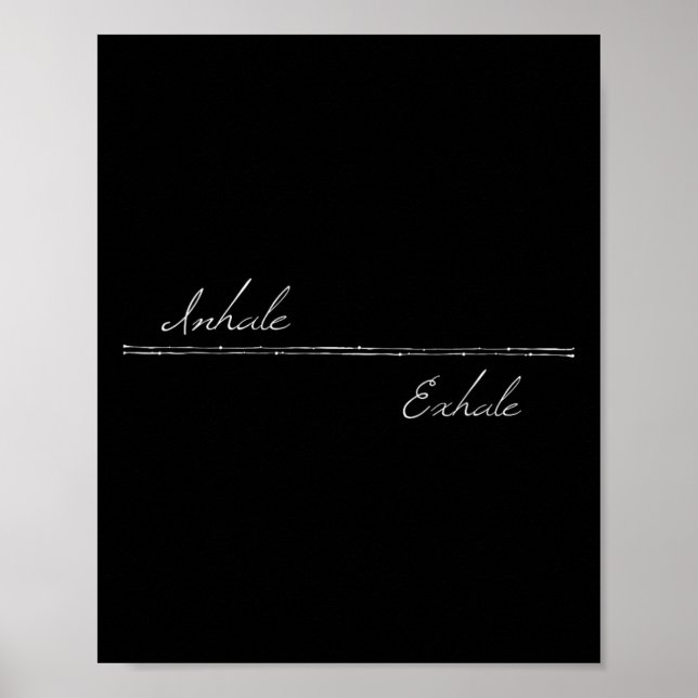 Inhale Exhale Yoga Tee  Poster (Front)