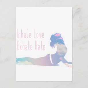 Inhale Love Yoga Series Postcard