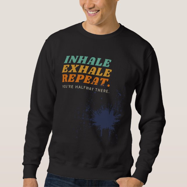 Inhaleexhalerepeat Colourful Splash Sweatshirt (Front)