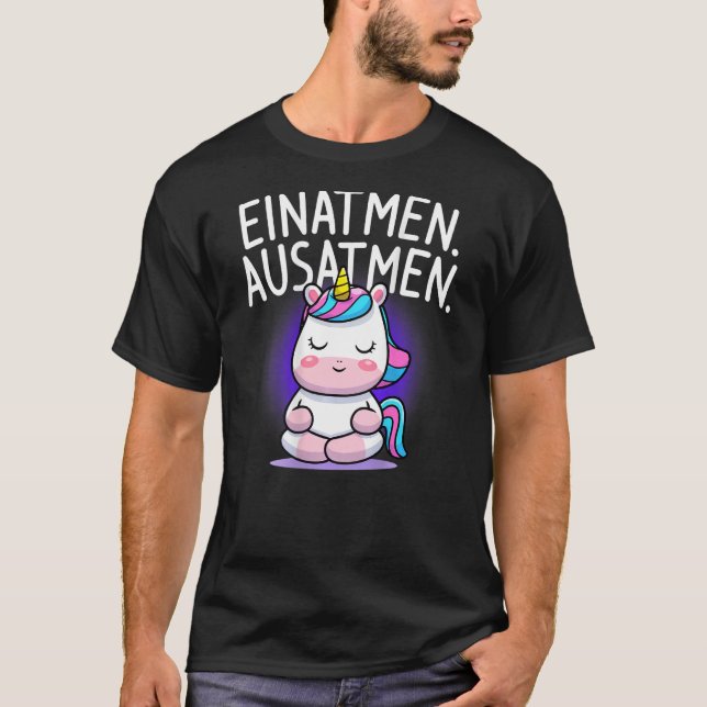 inhaling exhalation unicorn T-Shirt (Front)