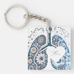 Inhalo de coeur key ring